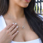 To My Daughter - Braver than you believe - Interlocking Hearts Necklace [PERSONALIZED]