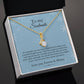 To my soulmate - Love you more than words can express - Alluring Beauty Necklace
