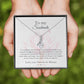 To my soulmate - Love you more than words can express - Alluring Beauty Necklace