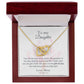To My Daughter - Gift of You - Interlocking Hearts Necklace