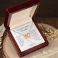 To My Beautiful Daughter - I love you more than you'll ever know - Interlocking Hearts Necklace