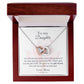 To My Daughter - Gift of You - Interlocking Hearts Necklace