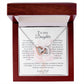 To My Daughter - Squeezed this necklace tight - Interlocking Hearts Necklace [PERSONALIZED]