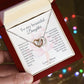 To My Beautiful Daughter - I love you more than you'll ever know - Interlocking Hearts Necklace